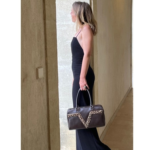 Sac bowling mouton liseré jaune Valière