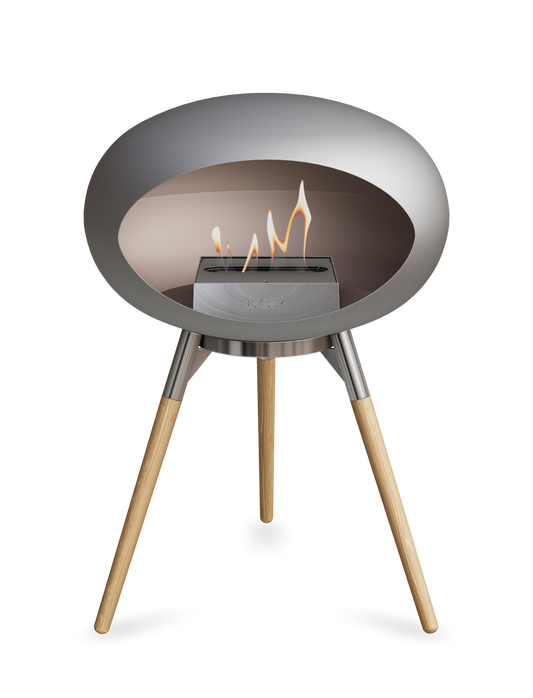 LE FEU | Terre Bas nickel | Cheminée bioéthanol